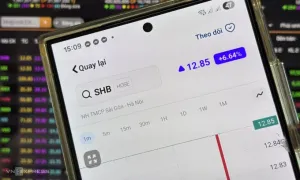 Cổ phiếu SHB tím trần với thanh khoản lớn