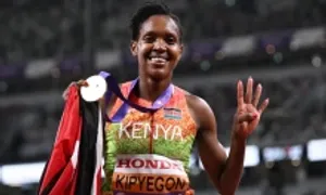Kipyegon lần thứ tư vô địch 1.500m thế giới